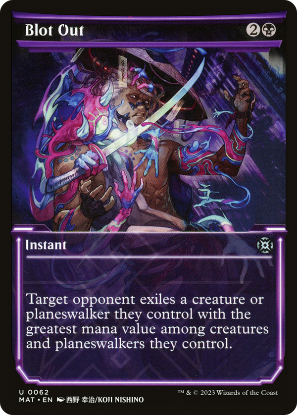 Blot Out (Showcase) [March of the Machine: The Aftermath] - Magic: The Gathering