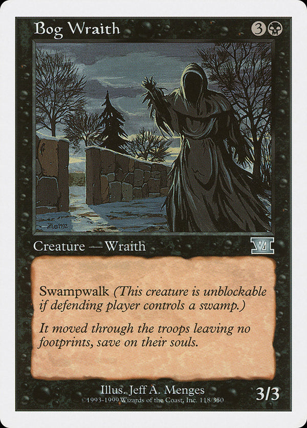 Bog Wraith [Classic Sixth Edition] - Magic: The Gathering