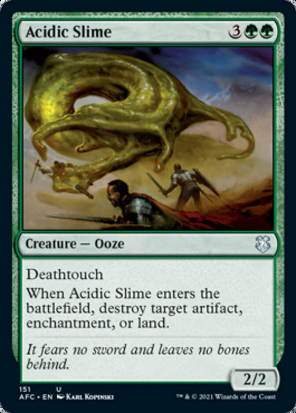 Acidic Slime [Dungeons & Dragons: Adventures in the Forgotten Realms Commander] - Magic: The Gathering