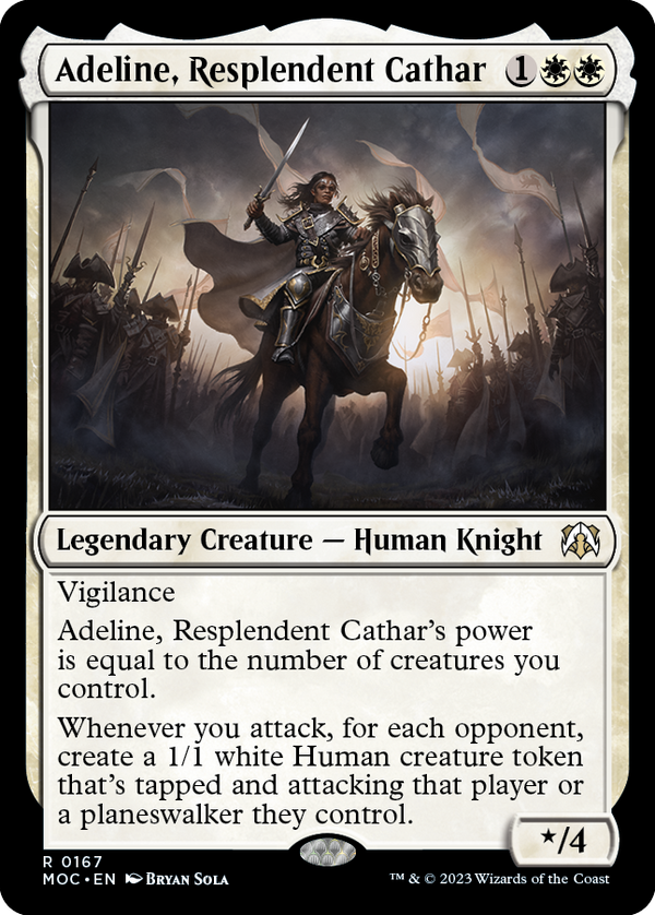 Adeline, Resplendent Cathar [March of the Machine Commander] - Magic: The Gathering