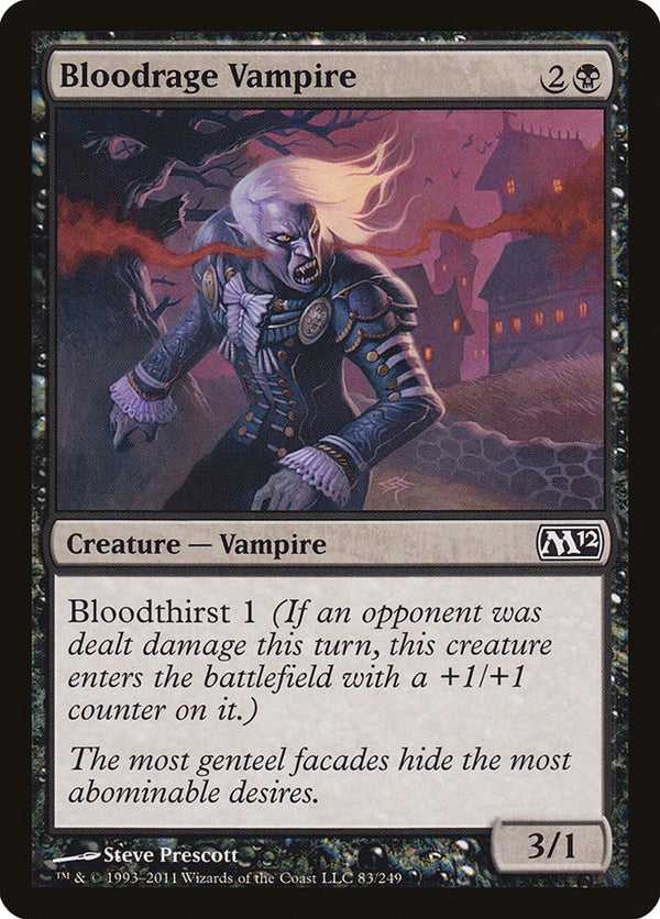Bloodrage Vampire [Magic 2012] - Magic: The Gathering