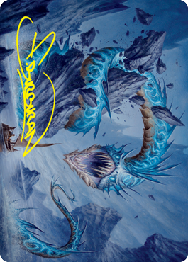 Biolume Serpent Art Card (Gold-Stamped Signature) [Innistrad: Crimson Vow Art Series] - Magic: The Gathering