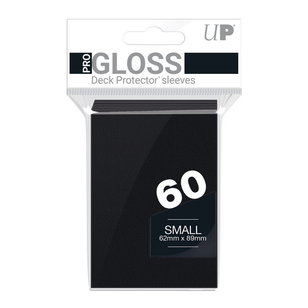 Ultra PRO: Small 60ct Sleeves - PRO-Gloss (Black) - Ultra PRO