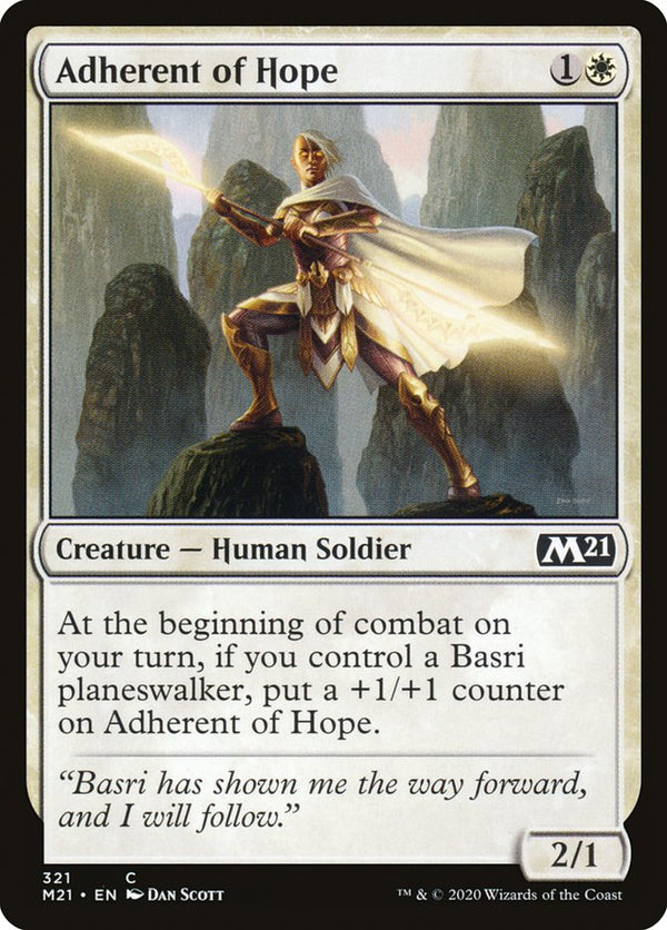 Adherent of Hope [Core Set 2021] - Magic: The Gathering