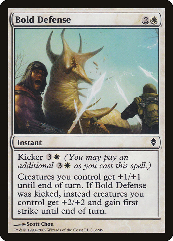 Bold Defense [Zendikar] - Magic: The Gathering