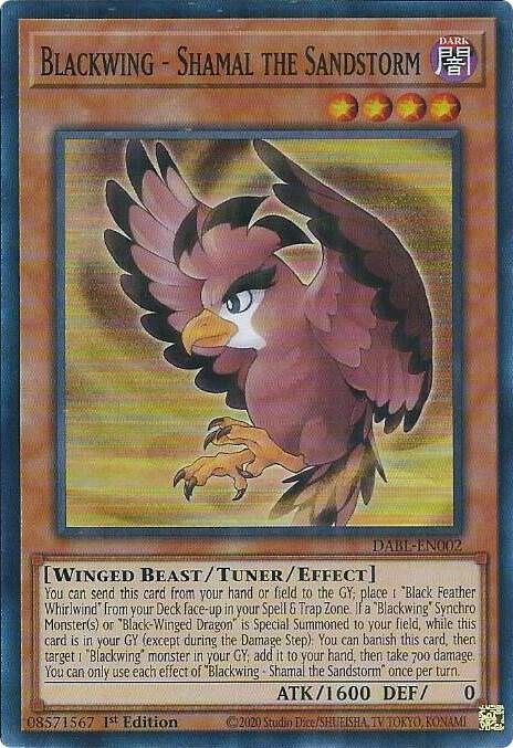 Blackwing - Shamal the Sandstorm (DABL-EN002) [Super Rare] - Yu-Gi-Oh!