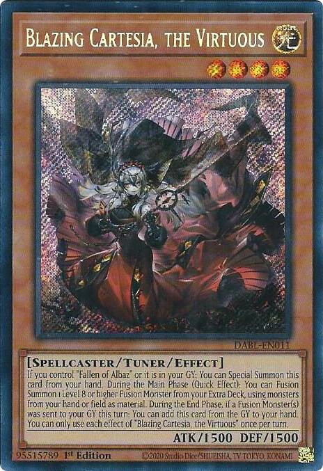 Blazing Cartesia, the Virtuous (DABL-EN011) [Secret Rare] - Yu-Gi-Oh!