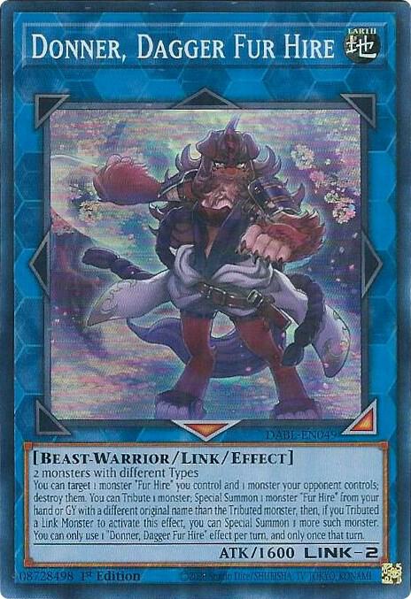 Donner, Dagger Fur Hire (DABL-EN049) [Super Rare] - Yu-Gi-Oh!