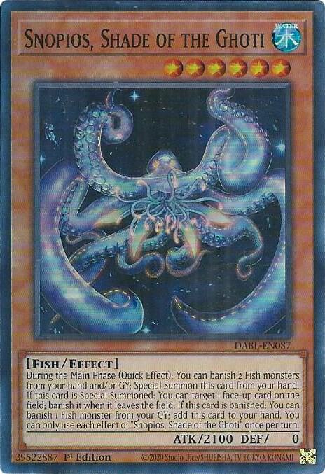 Snopios, Shade of the Ghoti (DABL-EN087) [Super Rare] - Yu-Gi-Oh!