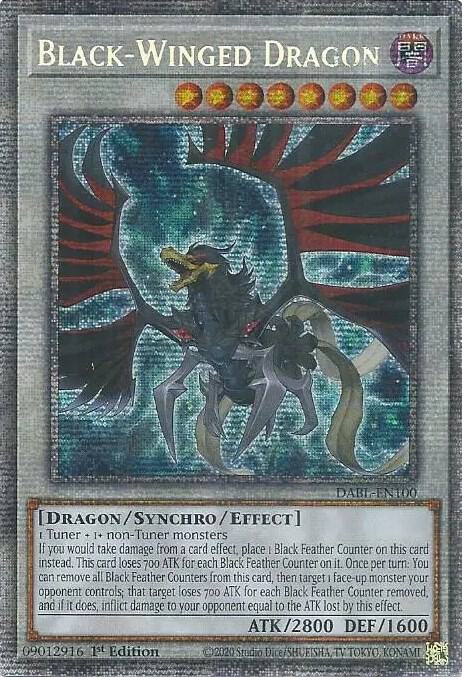 Black-Winged Dragon (Starlight Rare) (DABL-EN100) - Yu-Gi-Oh!