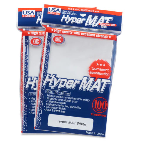 KMC Standard Size 100ct - Hyper Mat White