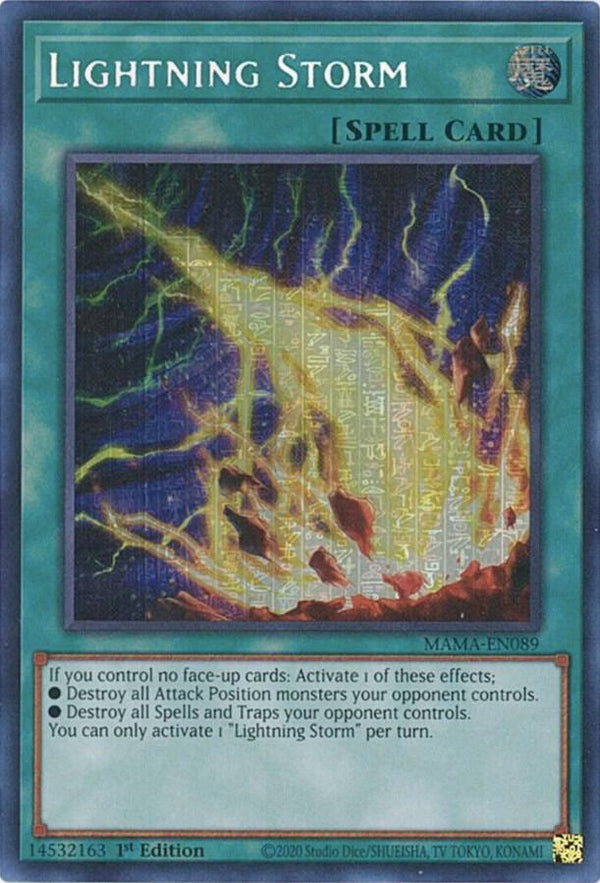 Lightning Storm (Secret Pharaoh's Rare) (MAMA-EN089) [Secret Pharaoh’s Rare] - Yu-Gi-Oh!