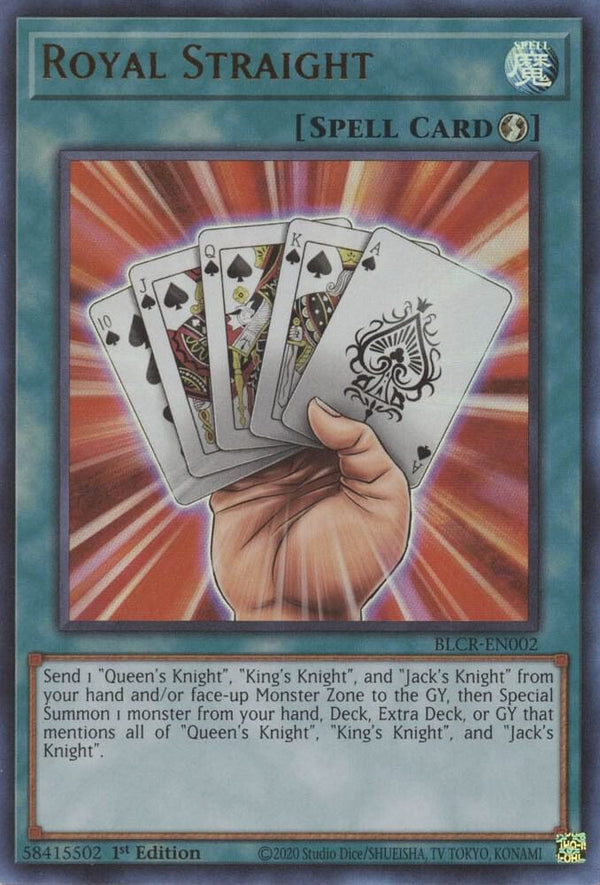 Royal Straight (BLCR-EN002) [Ultra Rare] - Yu-Gi-Oh!