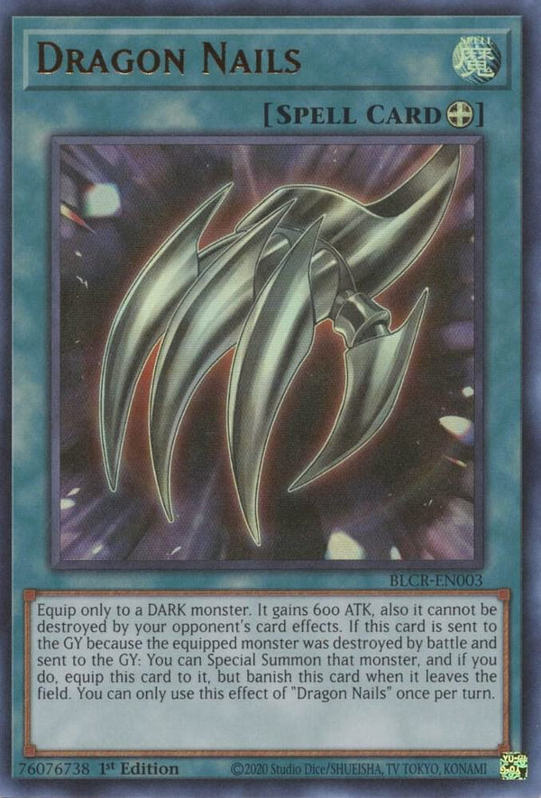 Dragon Nails (BLCR-EN003) [Ultra Rare] - Yu-Gi-Oh!