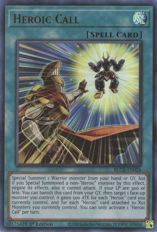 Heroic Call (BLCR-EN026) [Ultra Rare] - Yu-Gi-Oh!
