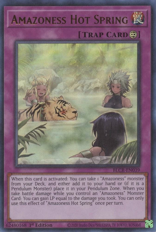 Amazoness Hot Spring (BLCR-EN039) [Ultra Rare] - Yu-Gi-Oh!