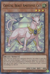 Crystal Beast Amethyst Cat (BLCR-EN048) [Ultra Rare] - Yu-Gi-Oh!