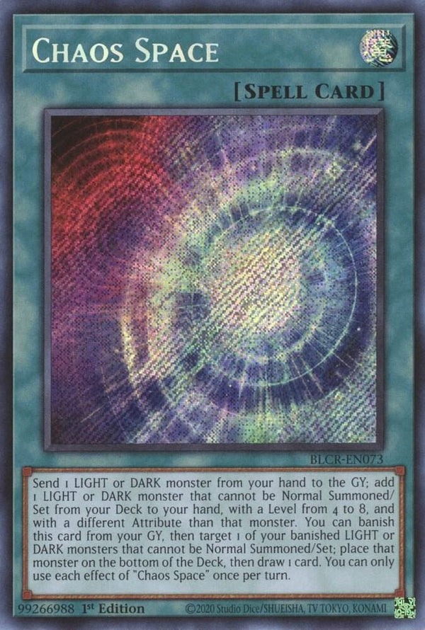 Chaos Space (BLCR-EN073) [Secret Rare] - Yu-Gi-Oh!