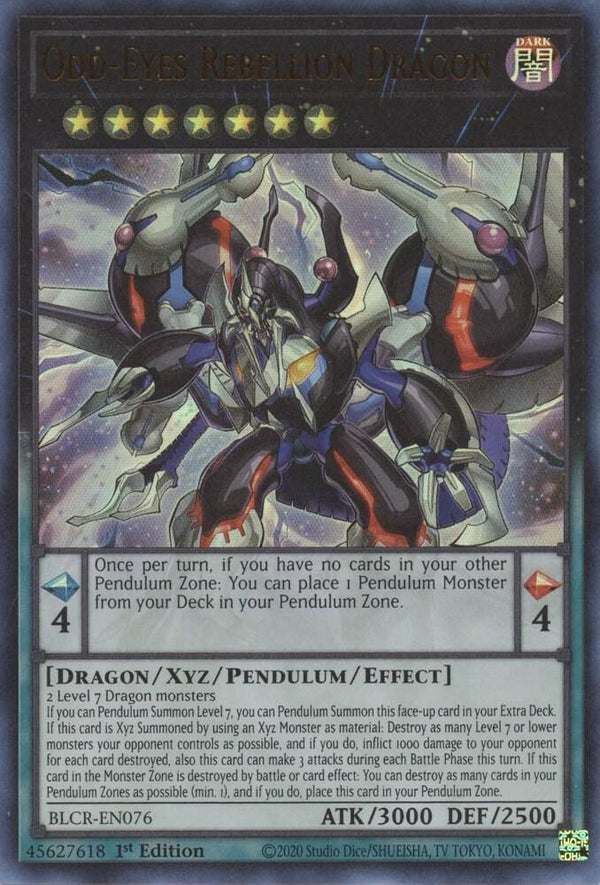 Odd-Eyes Rebellion Dragon (BLCR-EN076) [Ultra Rare] - Yu-Gi-Oh!