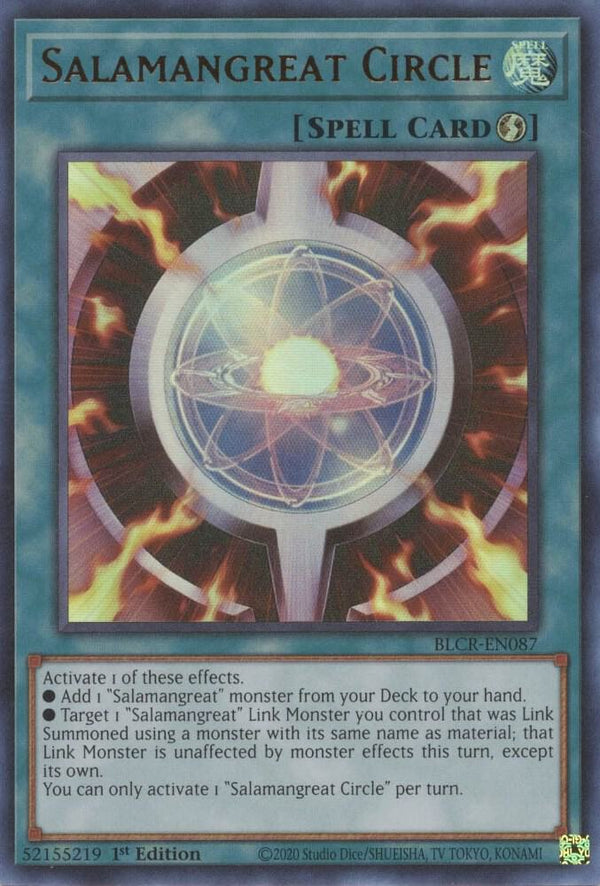 Salamangreat Circle (BLCR-EN087) [Ultra Rare] - Yu-Gi-Oh!