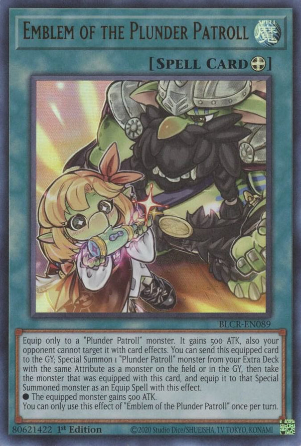 Emblem of the Plunder Patroll (BLCR-EN089) [Ultra Rare] - Yu-Gi-Oh!