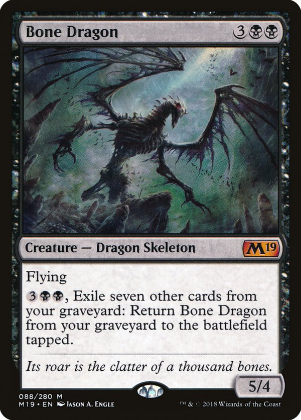 Bone Dragon [Core Set 2019] - Magic: The Gathering
