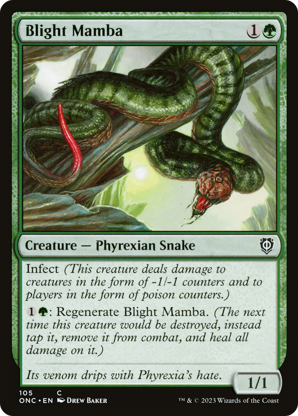 Blight Mamba [Phyrexia: All Will Be One Commander] - Magic: The Gathering