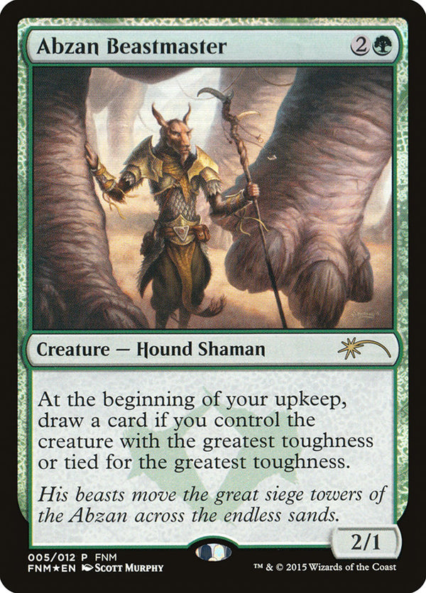 Abzan Beastmaster [Friday Night Magic 2015] - Magic: The Gathering