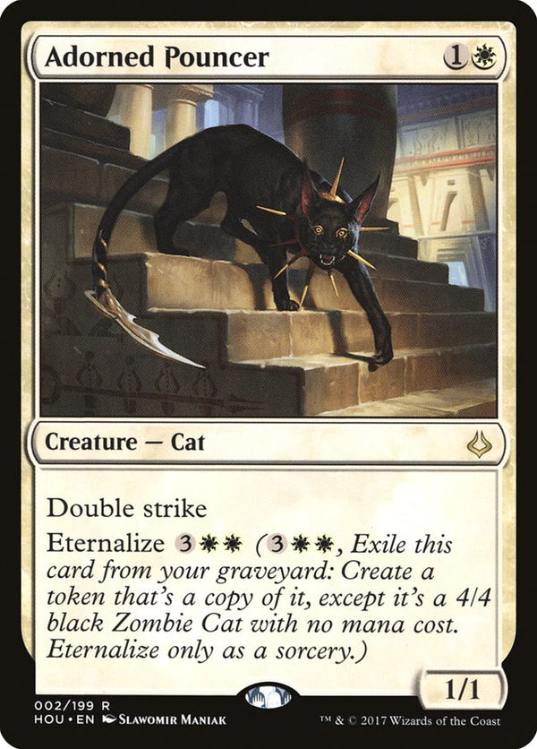 Adorned Pouncer [Hour of Devastation] - Magic: The Gathering