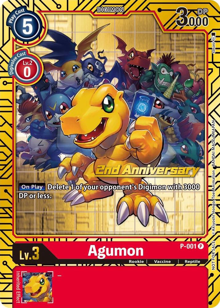 Agumon - P-001 (2nd Anniversary Card Set)