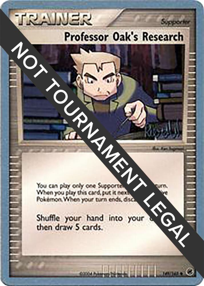 Professor Oak's Research - 2004 (Reed Weichler)