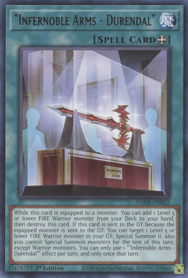 "Infernoble Arms - Durendal" (AMDE-EN042) [Rare] - Yu-Gi-Oh!
