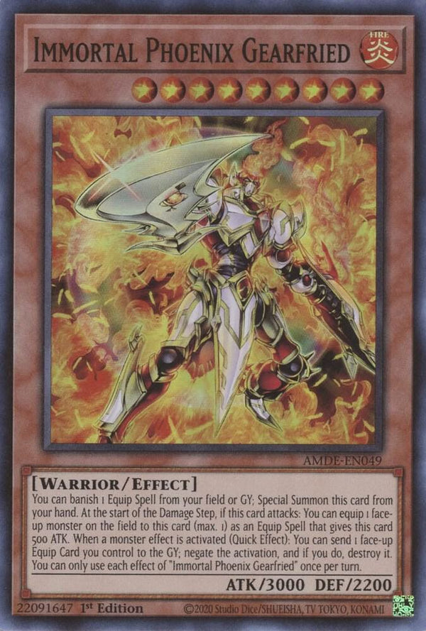 Immortal Phoenix Gearfried (AMDE-EN049) [Super Rare] - Yu-Gi-Oh!