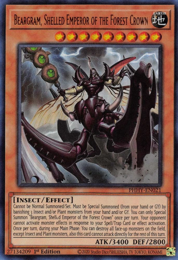 Beargram, Shelled Emperor of the Forest Crown (PHHY-EN021) [Ultra Rare] - Yu-Gi-Oh!