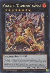 Gigantic "Champion" Sargas (PHHY-EN045) [Secret Rare] - Yu-Gi-Oh!