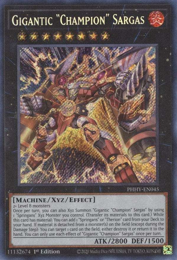 Gigantic "Champion" Sargas (PHHY-EN045) [Secret Rare] - Yu-Gi-Oh!