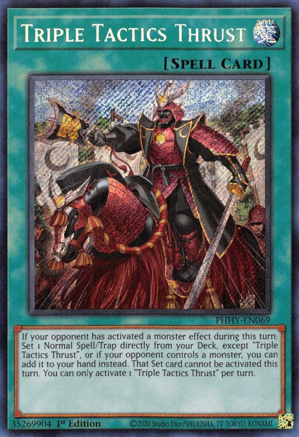 Triple Tactics Thrust (PHHY-EN069) [Secret Rare] - Yu-Gi-Oh!