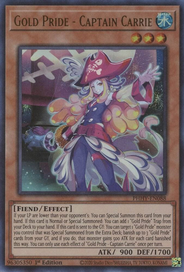 Gold Pride - Captain Carrie (PHHY-EN088) [Ultra Rare] - Yu-Gi-Oh!