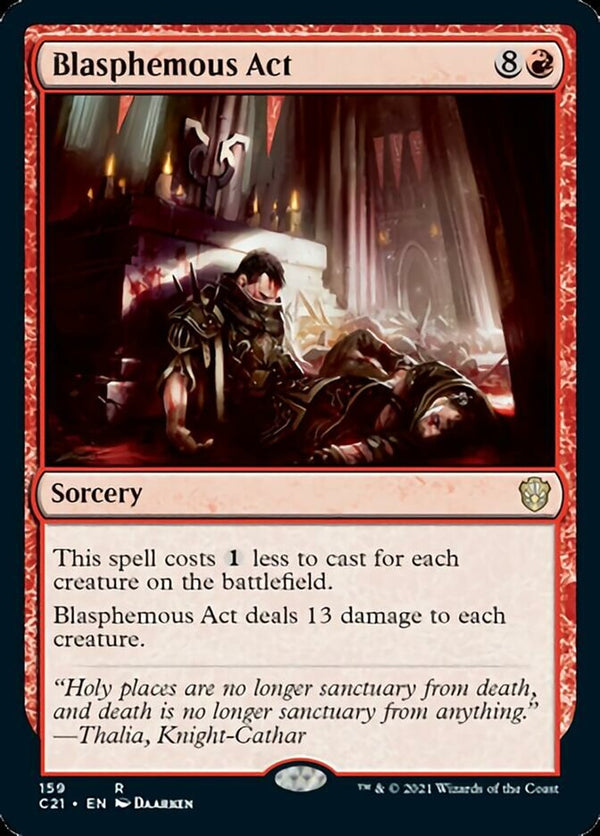 Blasphemous Act [Commander 2021] - Magic: The Gathering