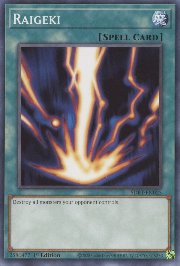 Raigeki (SDBT-EN025) [Common] - Yu-Gi-Oh!