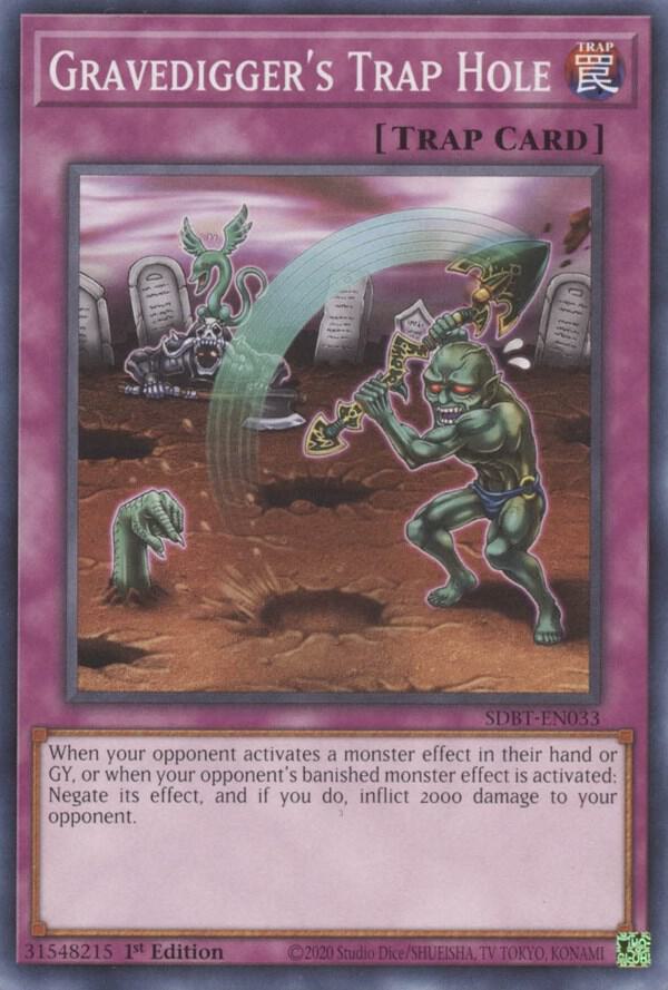 Gravedigger's Trap Hole (SDBT-EN033) [Common] - Yu-Gi-Oh!