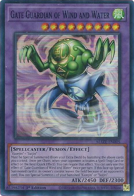 Gate Guardian of Wind and Water (MAZE-EN005) [Super Rare] - Yu-Gi-Oh!