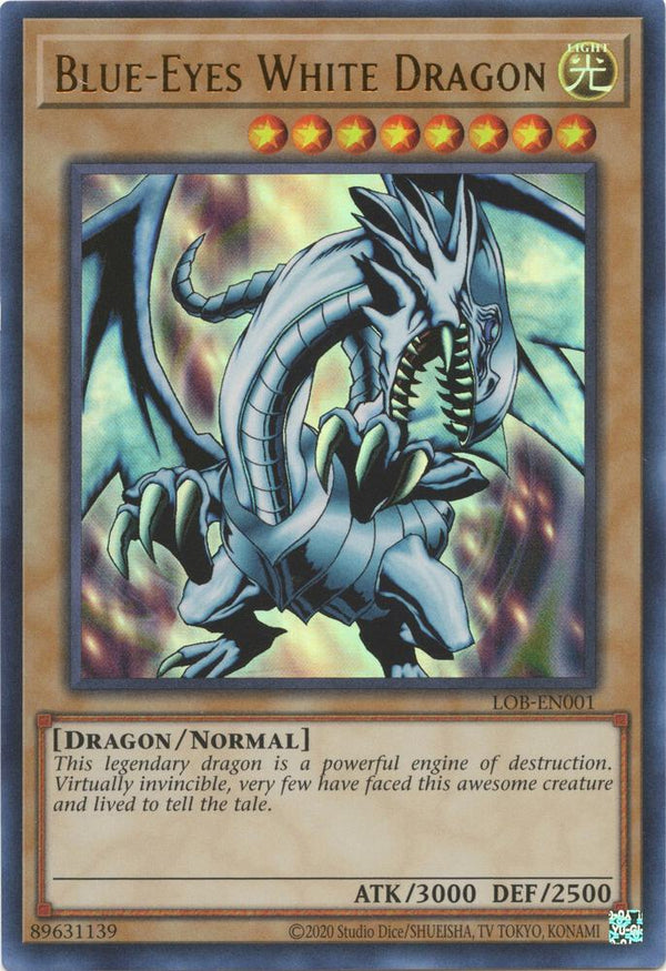 Blue-Eyes White Dragon (LOB-EN001) [Ultra Rare] - Yu-Gi-Oh!