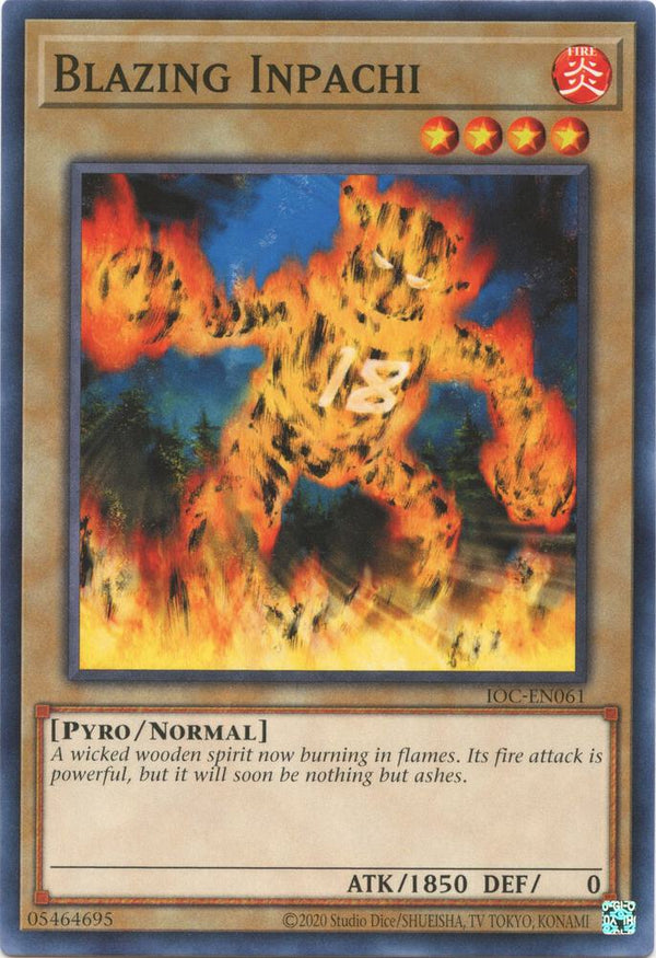 Blazing Inpachi (IOC-EN061) [Common] - Yu-Gi-Oh!