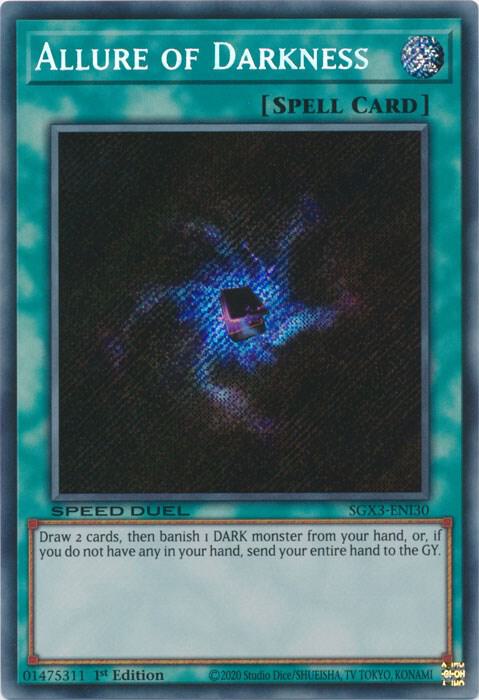 Allure of Darkness (Secret Rare) (SGX3-ENI30) - Yu-Gi-Oh!