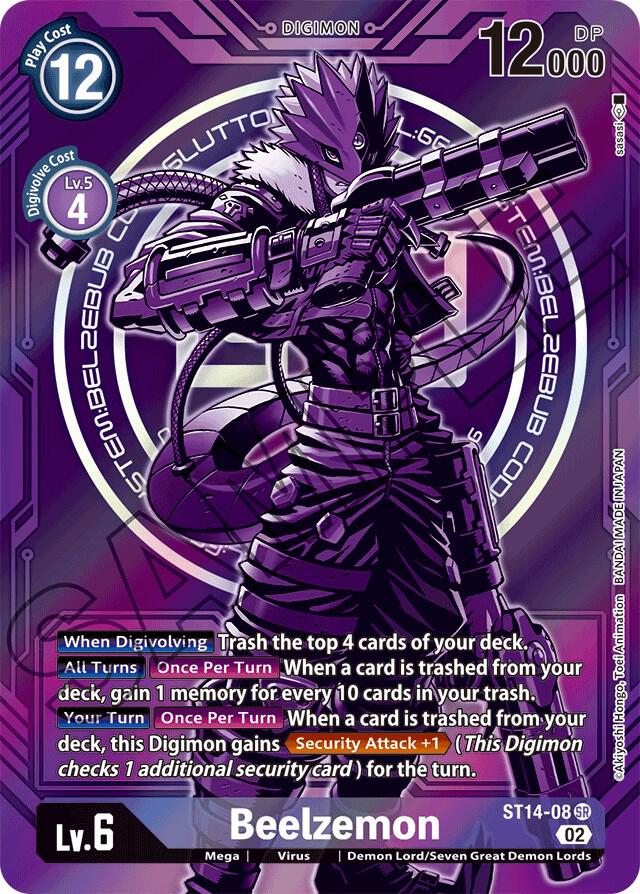 Beelzemon - ST14-08 (Alternate Art)