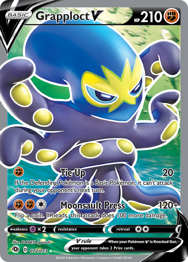 Grapploct V (072/073) [Sword & Shield: Champion's Path] - Pokémon