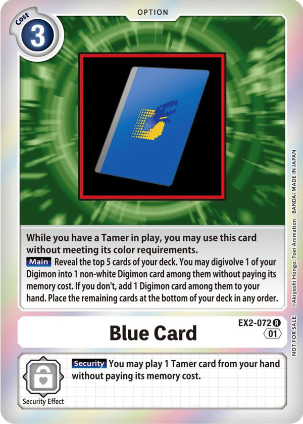 Blue Card (Event Pack 4) - Digimon Card Game