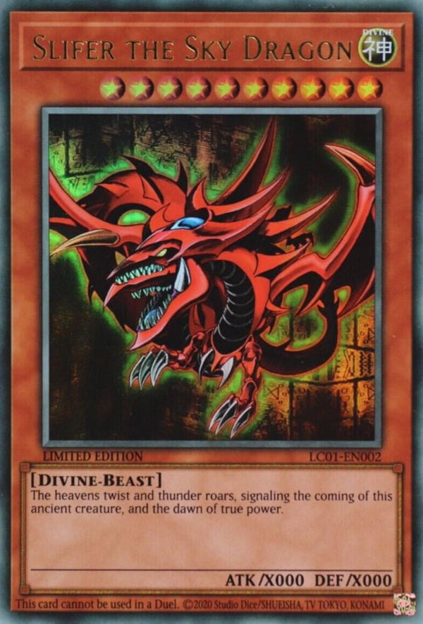 Slifer the Sky Dragon (25th Anniversary Edition) (LC01-EN002) [Ultra Rare] - Yu-Gi-Oh!
