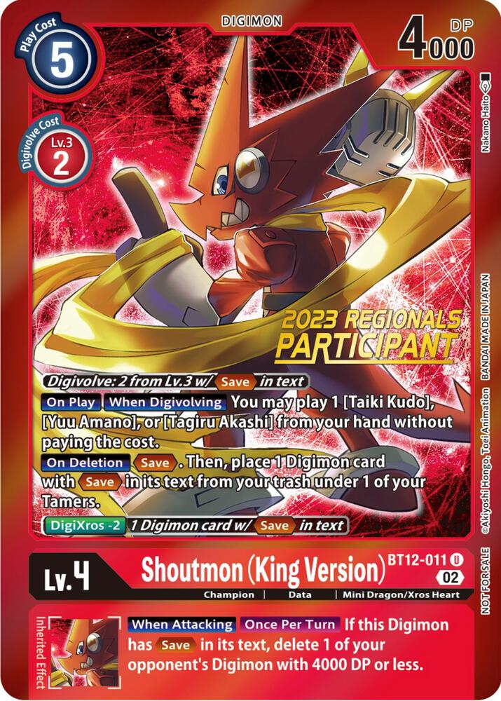 Shoutmon (King Version) (2023 Regionals Participant)